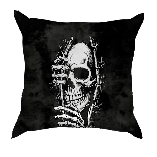 3D подушка Скелет выглядывает