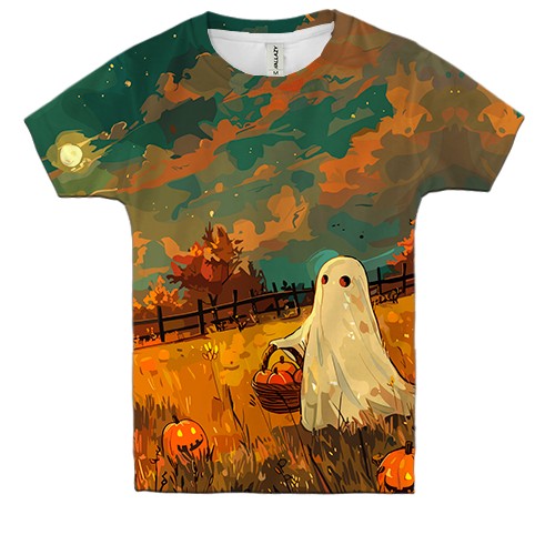Дитяча 3D футболка Привид на полі, Хелловін