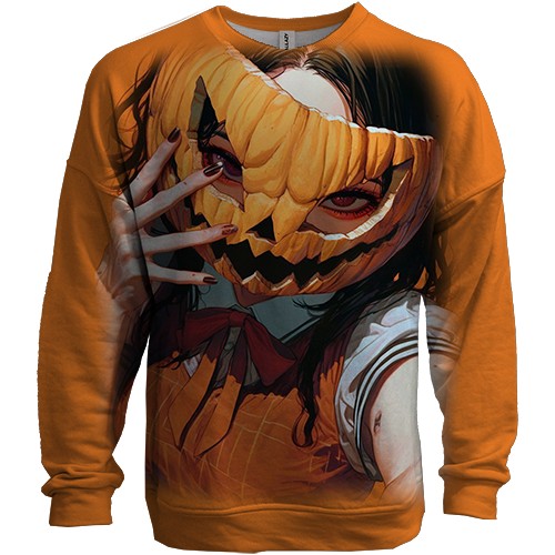 3D свитшот Аниме девушка, Хэллоуин