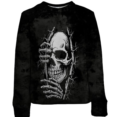 Дитячий 3D світшот Скелет виглядає