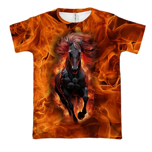 3D футболка з Вогненним конем
