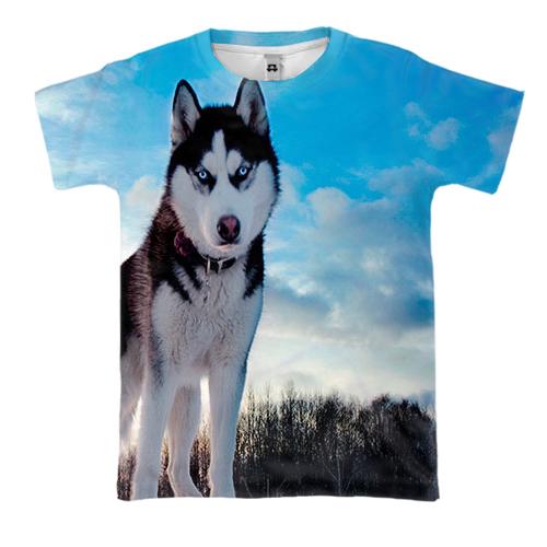 3D футболка із хаскі