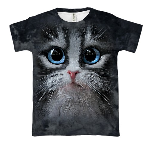3D футболка Кошачья мордочка