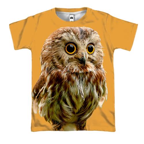 3D футболка з совою