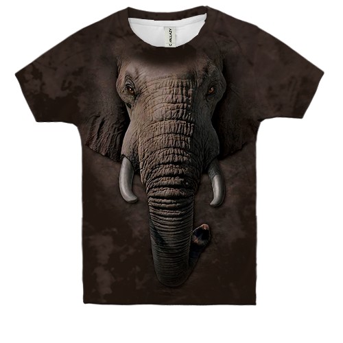 Детская 3D футболка со слоном