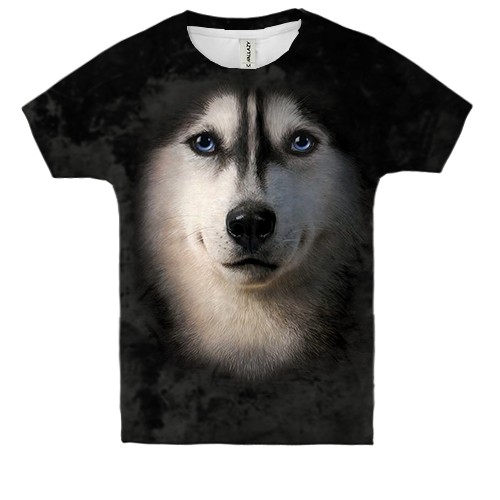 Детская 3D футболка Хаски