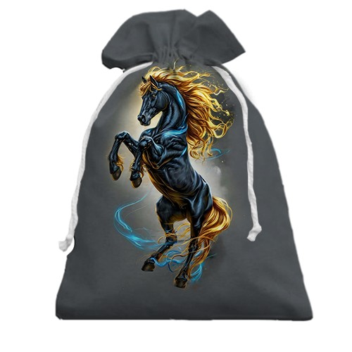 3D Подарунковий мішечок із Золотогривим конем