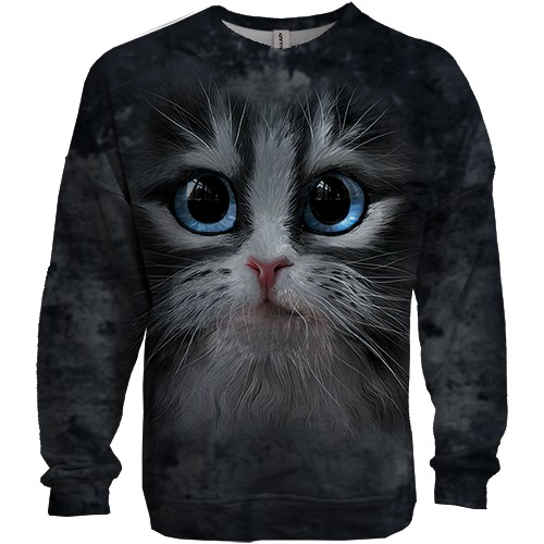 3D світшот Котяча мордочка