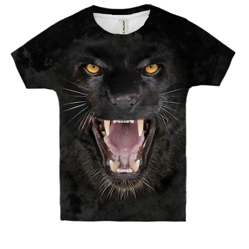 Детская 3D футболка Черная пантера