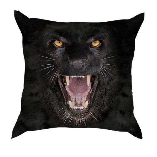 3D подушка Чорна пантера