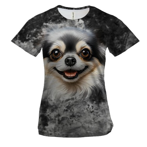 Жіноча 3D футболка Чіхуахуа (2)