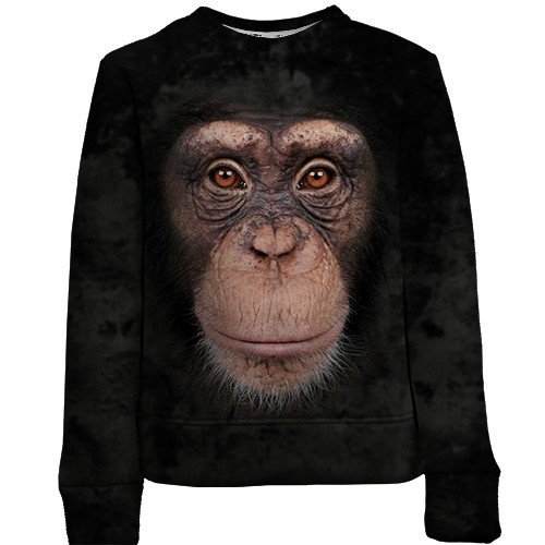 Детский 3D свитшот с шимпанзе
