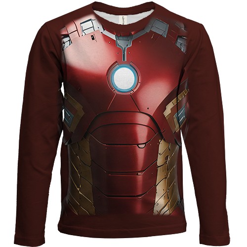 Детский 3D лонгслив Костюм Железного Человека