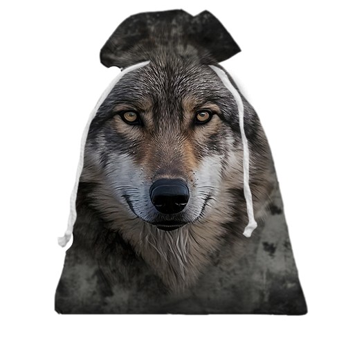 3D Подарунковий мішечок з мордою вовка