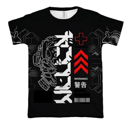 3D футболка Cyber Art Style