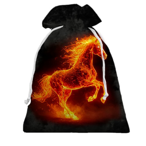 3D Подарунковий мішечок Вогняний кінь