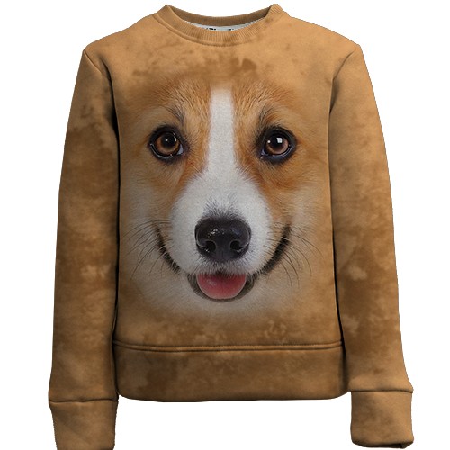 Детский 3D свитшот с Корги