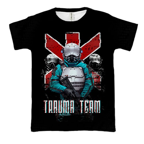 3D футболка Cyberpunk 2077 trauma team soldiers