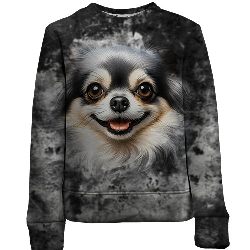 Детский 3D свитшот Чихуахуа (2)