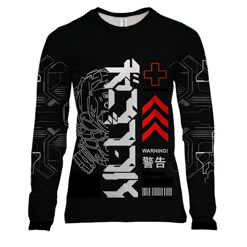 Жіночий 3D лонгслів Cyber Art Style