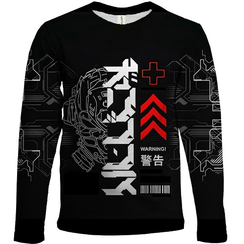Дитячий 3D лонгслів Cyber Art Style