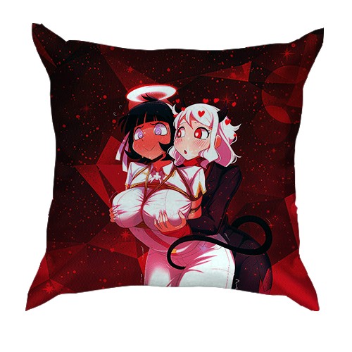 3D подушка Helltaker - Azazel X Modeus