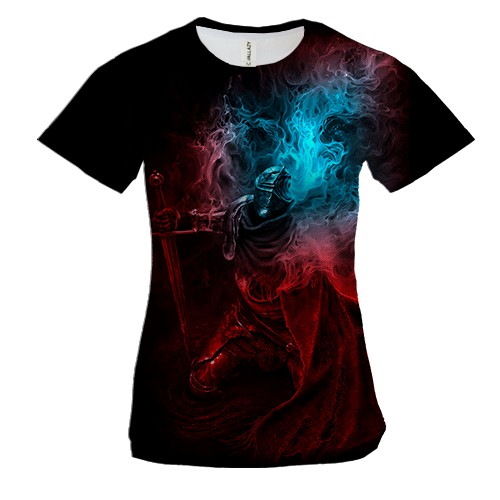 Женская 3D футболка Погасший рыцарь Elden Ring