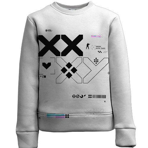 Дитячий 3D світшот Printstream style - CS2