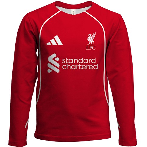 Дитячий 3D лонгслів форма Ліверпуль