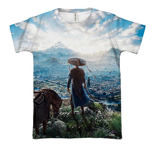 3D футболка Where Winds Meet, пейзаж