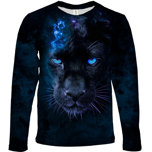 Дитячий 3D лонгслів з пантерою