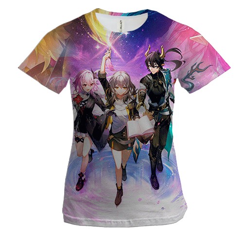 Жіноча 3D футболка Honkai: Star Rail