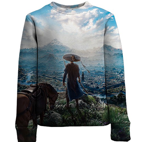 Детский 3D свитшот Where Winds Meet, пейзаж