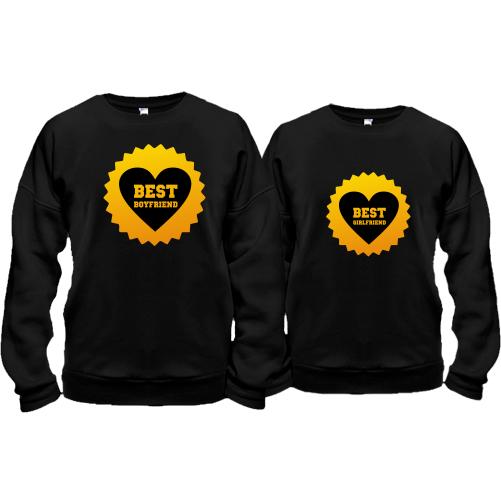 Парные кофты Best Boyfriend - Best Girlfriend