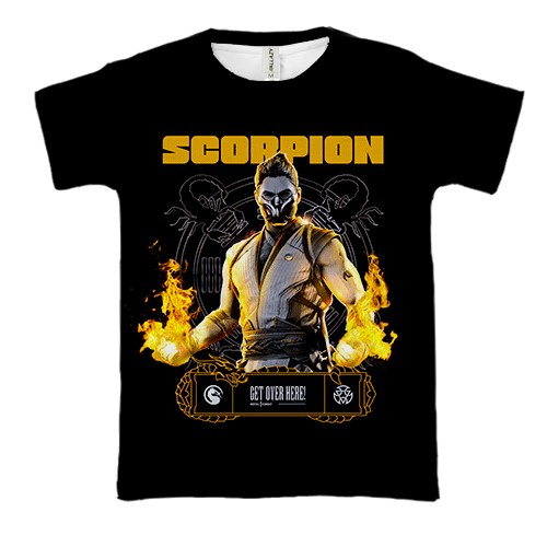 3D футболка Scorpion (Mortal-Kombat)