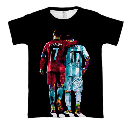 3D футболка Cristiano Ronaldo x Lionel Messi