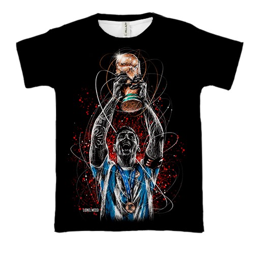 3D футболка Lionel Messi World Cup