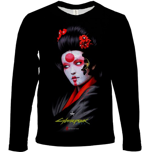 Детский 3D лонгслив CyberGeisha 2077