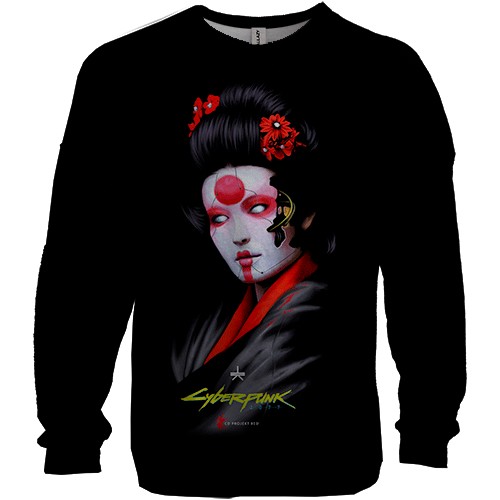 3D свитшот CyberGeisha 2077