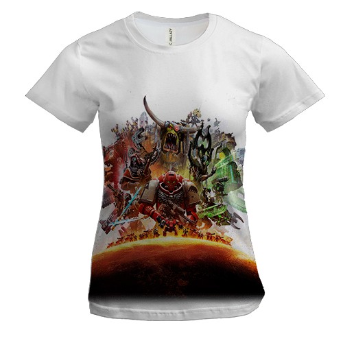 Женская 3D футболка Warhammer 40k Dawn of War IV