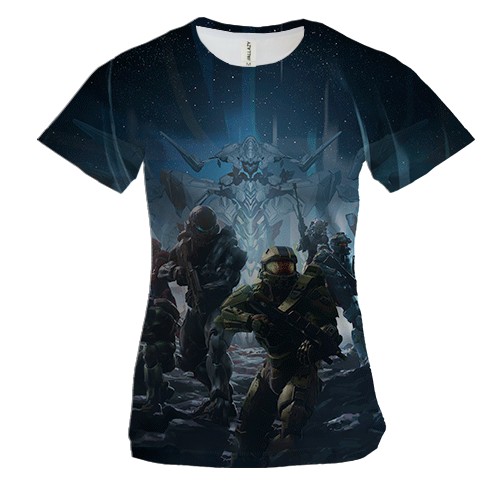 Женская 3D футболка Halo 5 Guardians