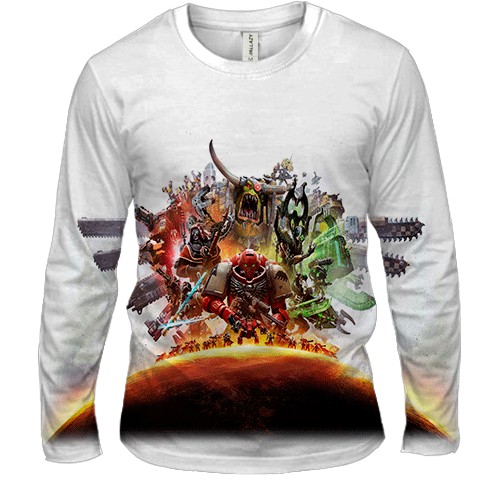 Мужской 3D лонгслив Warhammer 40k Dawn of War IV