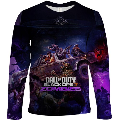 Детский 3D лонгслив CoD Black Ops 7 Zombies