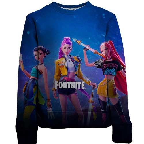 Дитячий 3D світшот Fortnite - KPop Demon Hunters