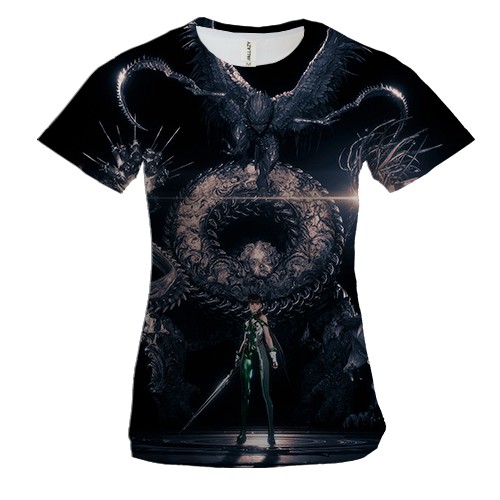 Жіноча 3D футболка EVE (Stellar Blade) Dark
