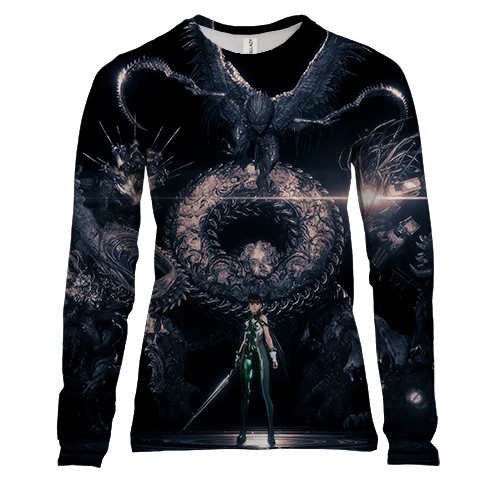 Женский 3D лонгслив EVE (Stellar Blade) Dark