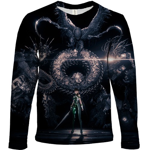 Детский 3D лонгслив EVE (Stellar Blade) Dark
