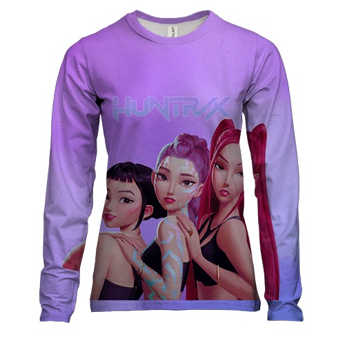 Женский 3D лонгслив HUNTRIX Kpop