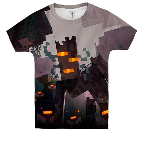 Детская 3D футболка Minecraft - The Creaking