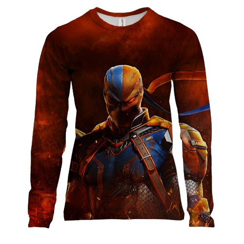 Женский 3D лонгслив Deathstroke - Suicide Squad